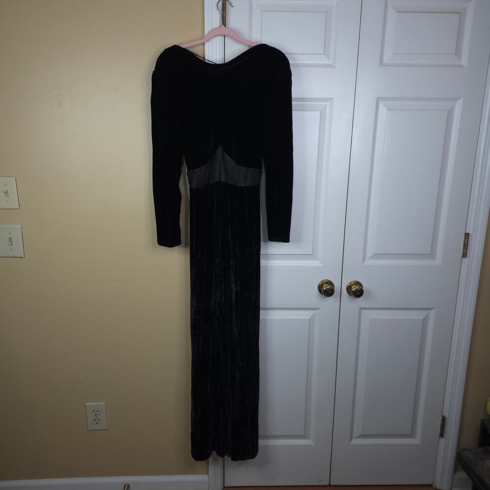 RIXO Beatrix Satin-Trimmed Velvet Jumpsuit in Black Size 12